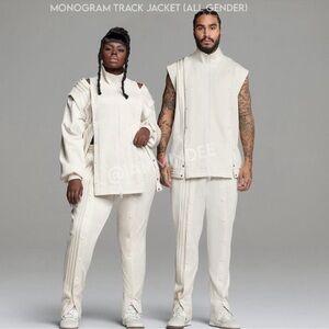 Adidas x IVY PARK Monogram Track Jacket + Pants Gender Neutral Cream Logo SET